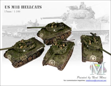 Flames of War - US M18 Hellcats -  Commission Work by MFAAC