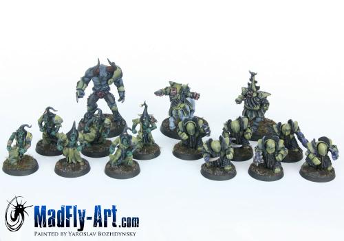 Chaos Dwarf Blood Bowl Team by MadFlyArtStudio