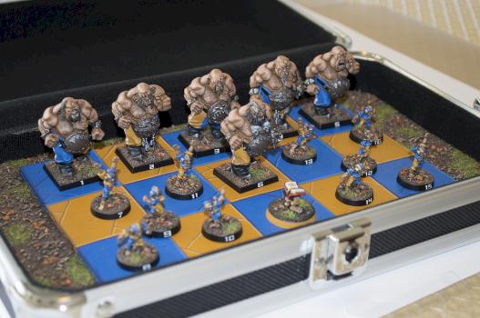 Blood bowl ogre team by Jude