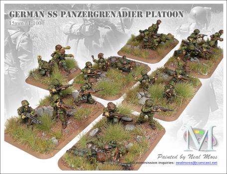 Flames of War - German SS Panzergrenadiers 2 - Commission Work by MFAAC