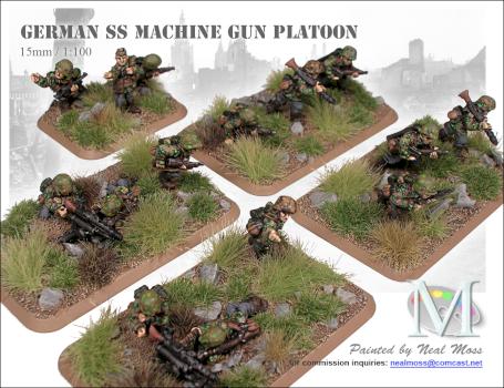 Flames of War - SS Machine Gun Platoon - Commission Work by MFAAC