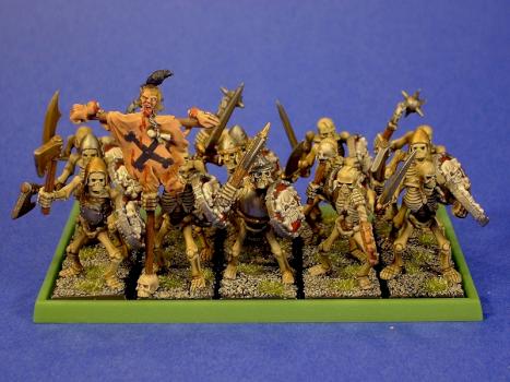 Painted Warhammer Skeleton Warriors by rwd6378