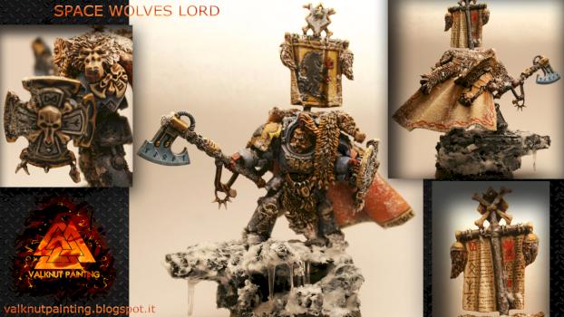 Space Wolves Lord with Terminator Armour by Valknut Painting