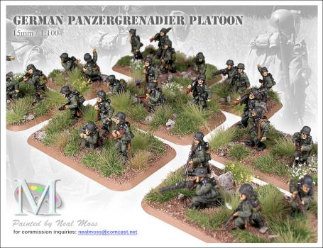 Flames of War - German Panzergrenadier Platoon 2 - Commission Work by MFAAC