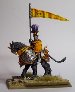 Empire Demigryph Knight Standard Bearer by Noggin