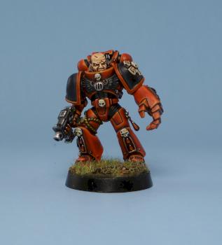 Blood Angels Sergeant with Power Fist by slickwilly79