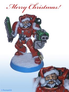 Christmas Space Marine from the Santa Claws by Forrest33