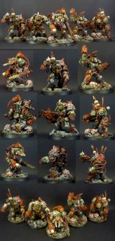 Death Guard Terminator Squad by Xcorac