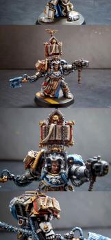 Grey Knight Librarian in Terminator Armour by owl_green