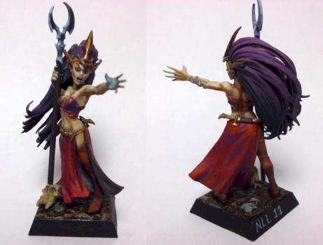 Dark Elf Sorceress by Snal