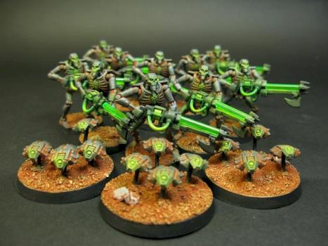 Necron Warriors by Byronic