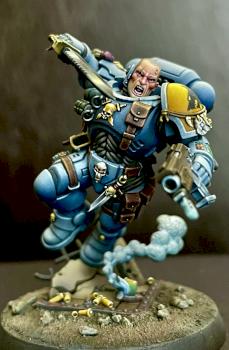 Space Wolf Battle Leader in Phobos armour by SirMark