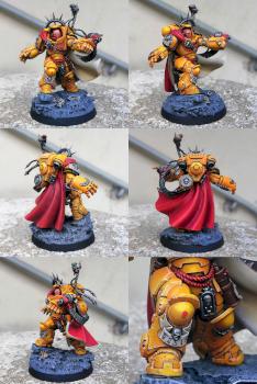 Imperial Fist Captain in Gravis Armour by CerberusXt