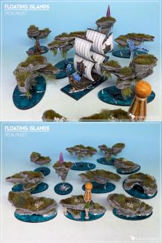 Floating Islands by Scarhandpainting