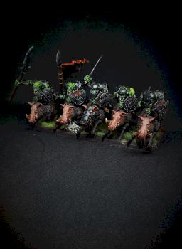 Warhammer Fantasy Orks & Goblins - Orc Boar Boys by Bauer