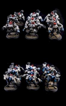 XV8x Crisis Battlesuit Team by cool-minis.com