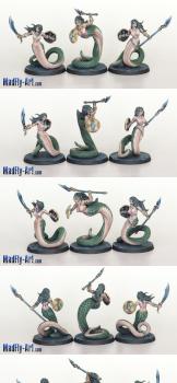 Snakewoman Guards by MadFlyArtStudio