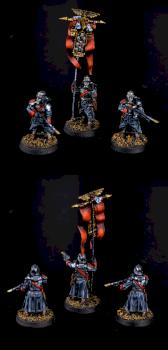 Death Korps of Krieg Standard Bearer + 2 Guards by cool-minis.com