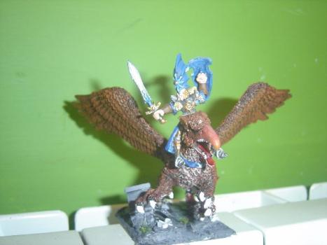 seigneur sur griffon haut-elfe by Eleandor