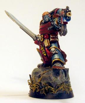 SPACE MARINE CAPTAIN (FRNTAL VIEW) by PM miniatures