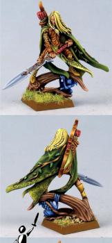 Wood Elves Lord with Great Weapon by Karina