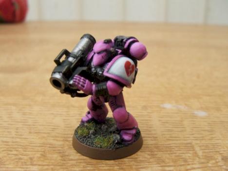 Pink Space Marine by gilles le breton