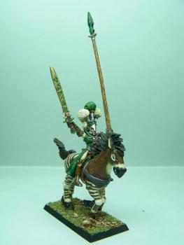 Héro Elfe Sylvain sur Cheval by sceolan
