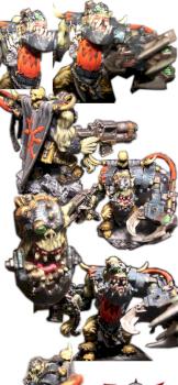 First Painted Nob in my Chaos Ork army by Whiteraven