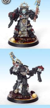 Space Marines Black Templars Chaplain BT by DiaConUparty