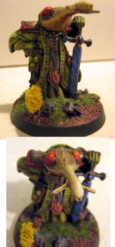 Nurgle Aspiring Champion with power weapon by joppe