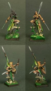 Wood Elf Wardancer Commend Group by racuss