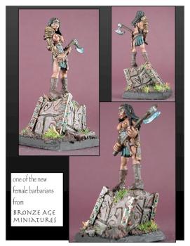 Bronze Age miniatures Amazon by ALizardInCrimson