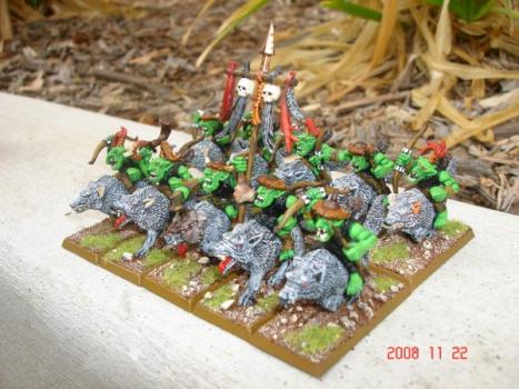 Goblin Wolf Riders by terryanddeidra