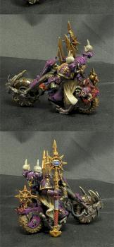 Chaos sorcerer of Slaanesh on bike by Idler studio