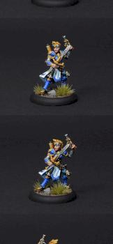 Cygnar Female Journeyman Warcaster by BloodyBeast.com