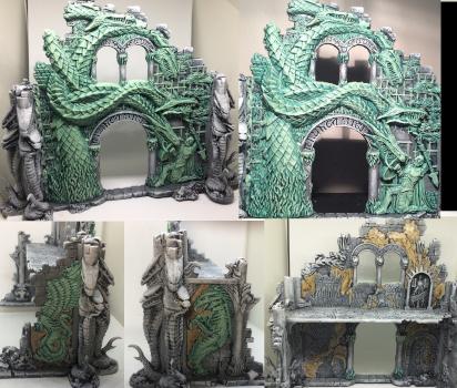 Ophidian Archway  (aged copper look) by Byteknight