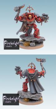 Space Marines Blood Angels Terminator Captain Karlaen by Fireknight