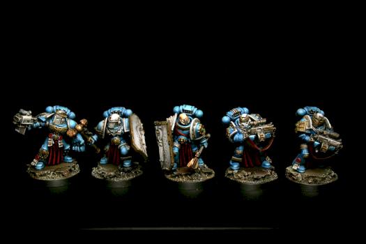Veteran squad (Ultramarines 1st Company) by goblet