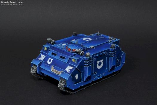 Space Marines Ultramarines Rhino by BloodyBeast.com