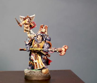 Space Wolves Rune Priest by Lickadoo