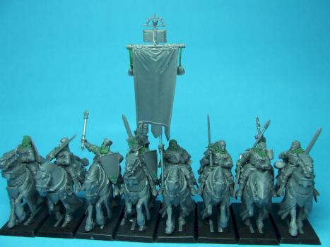Bretonnian Questing Knights Unit (Converted) by thistledoo minis