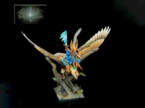 High Elf Prince on Eagle by Umbra Draconis