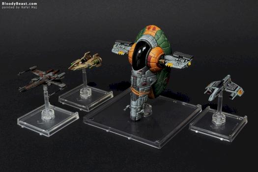 Star Wars Starships (X-Wing, A-Wing, E-Wing, and Slave I) by BloodyBeast.com