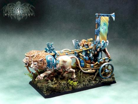 High Elves White Lion Chariot by Umbra Draconis