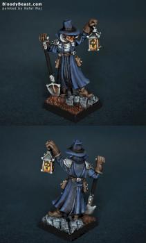 Reaper 02845: Townsfolk VI Gravedigger for Mordheim by BloodyBeast.com