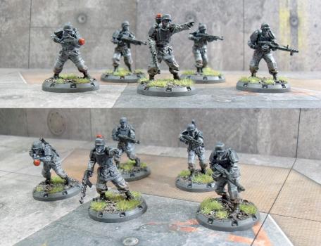 Dust Tactics - Recon Grenadiers by Necros