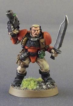 Blood Angels Scout by redbristles