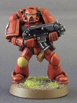 Blood Angels Scout by redbristles