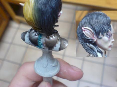 wip buste elfe + metal by marc. c