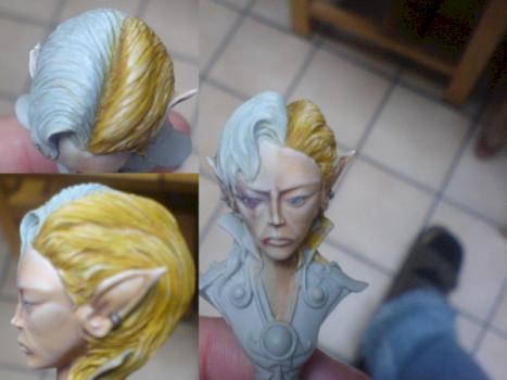 wip buste elfe  +1h by marc. c